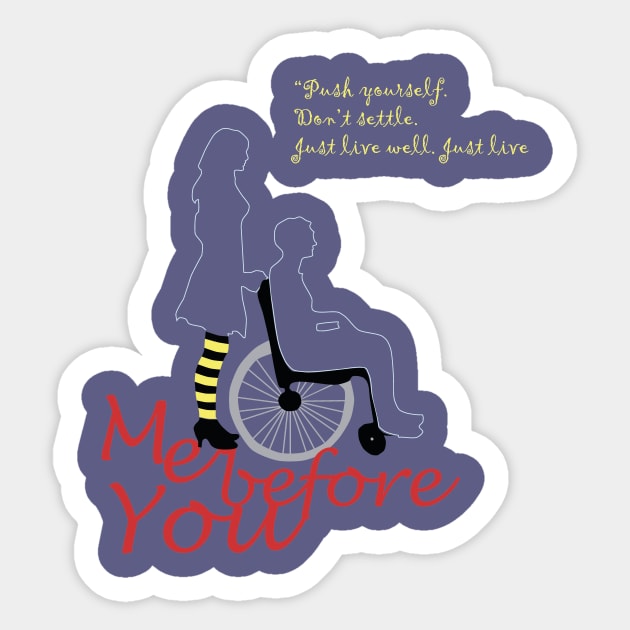 Me Before You Sticker by TheCuteStuffedCabbage